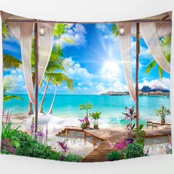 Other - 🌻 Beautiful Beach Scenery Tapestry